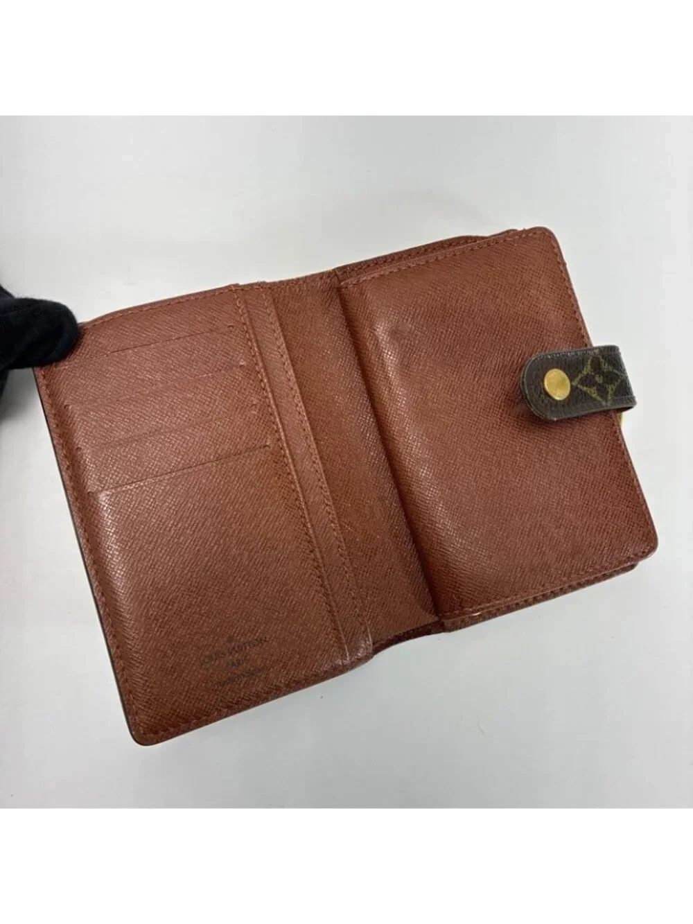 Louis Vuitton Monogram Porte Monnaie Billets Viennois Bifold Wallet Kiss Lock